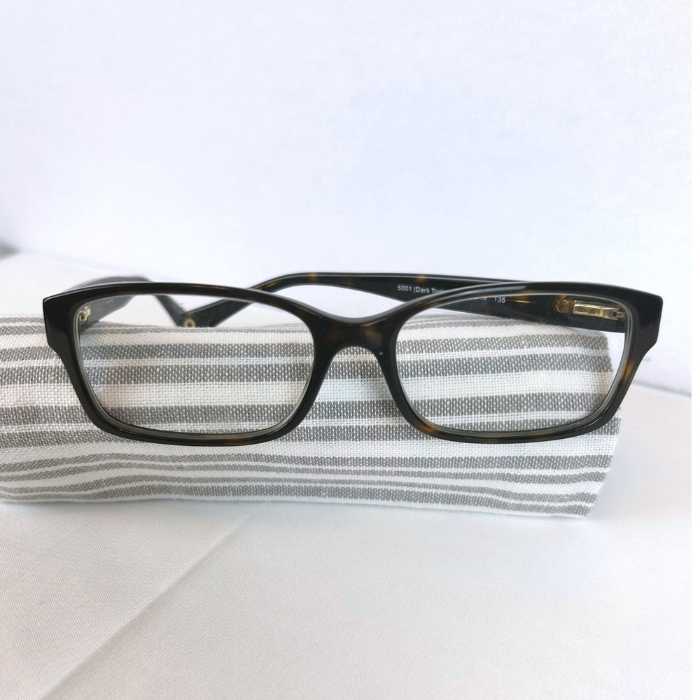 Coach Brooklyn HC 6040 Dark Tortoise Eyeglasses Frames 52-16-135 5001